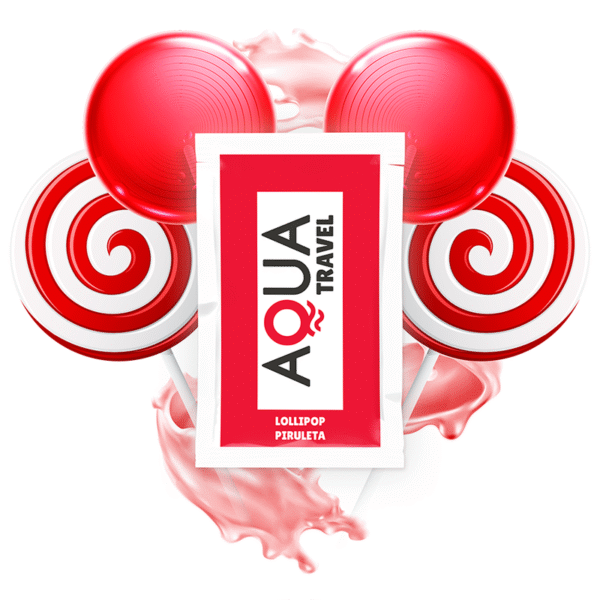 AQUA TRAVEL - LEDINUKŲ SKONIO VANDENS PAGRINDO LUBRIKANTAS 6 ML