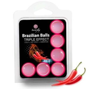 SECRETPLAY - RINKINYS 6 BRAZILIŠKI KAMUOLIUKAI TRIGUBAS EFEKTAS